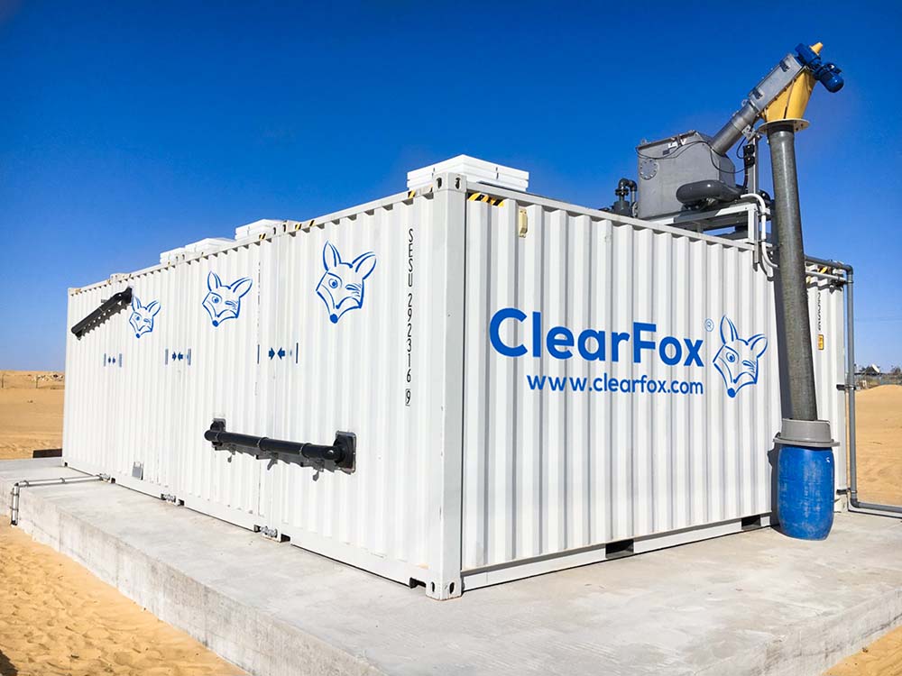 ClearFox Container für die Abwasserbehandlung