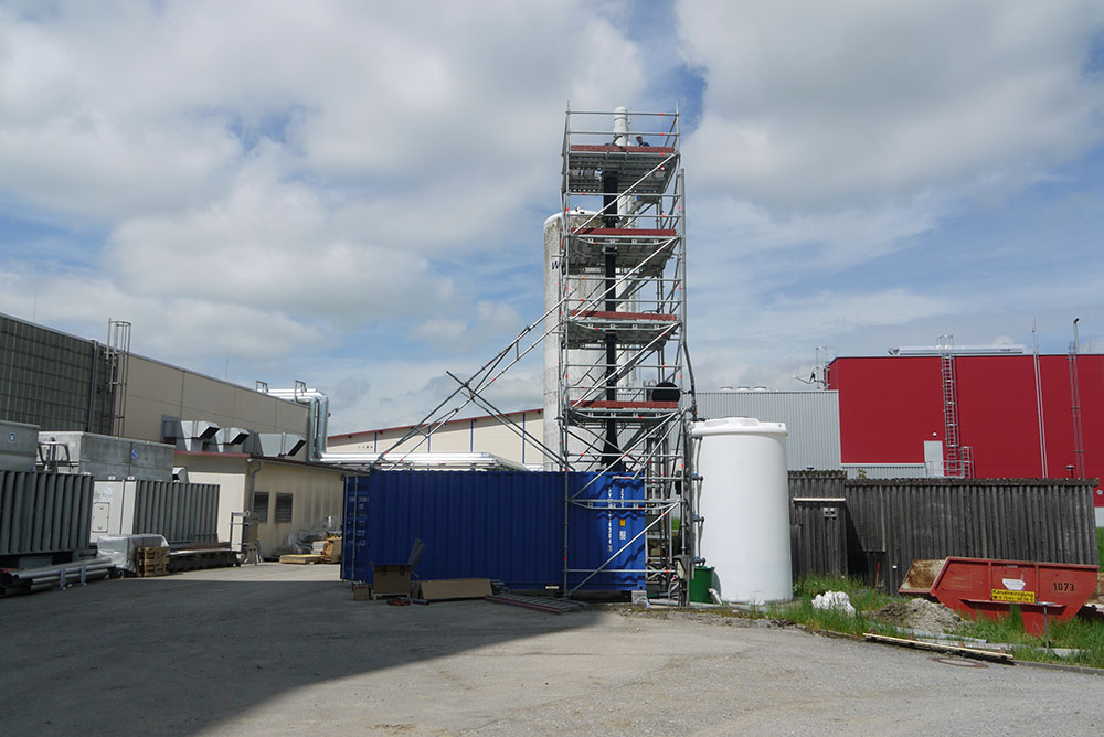 Abwasserbehandlung für eine Molkerei