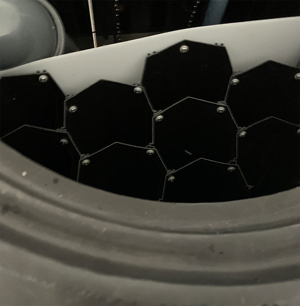 ClearFox clarifier in a plastic tank