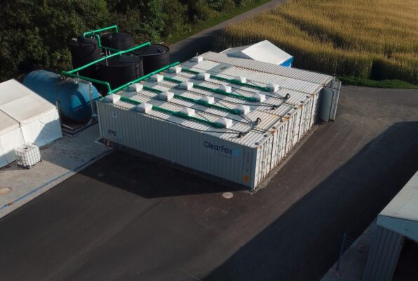 Containerized wastewater treatment plant for an antipasti manufacturer