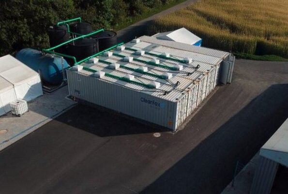 Containerized wastewater treatment plant