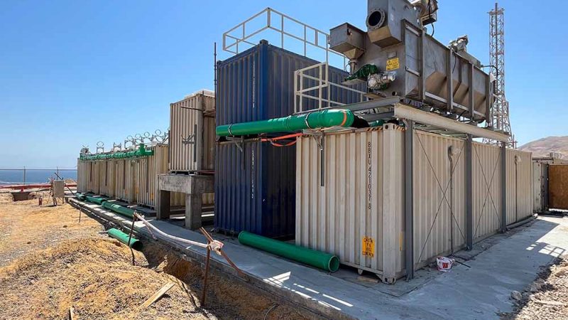 ClearFox Abwasserbehandlung auf einem Ölbohrfeld