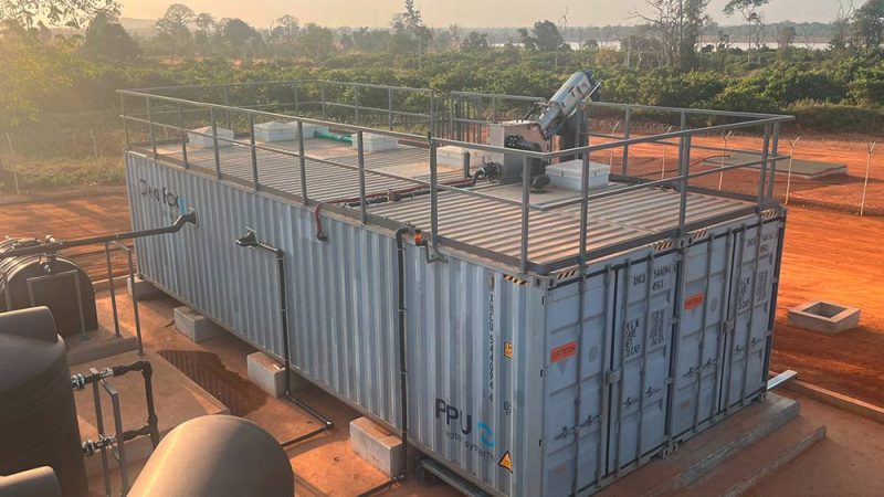 ClearFox wastewater treatment plant for a gold mining camp