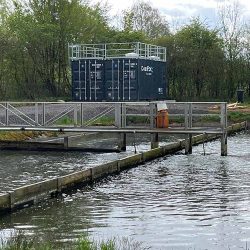 Clearfox containerized sewage pond upgrade