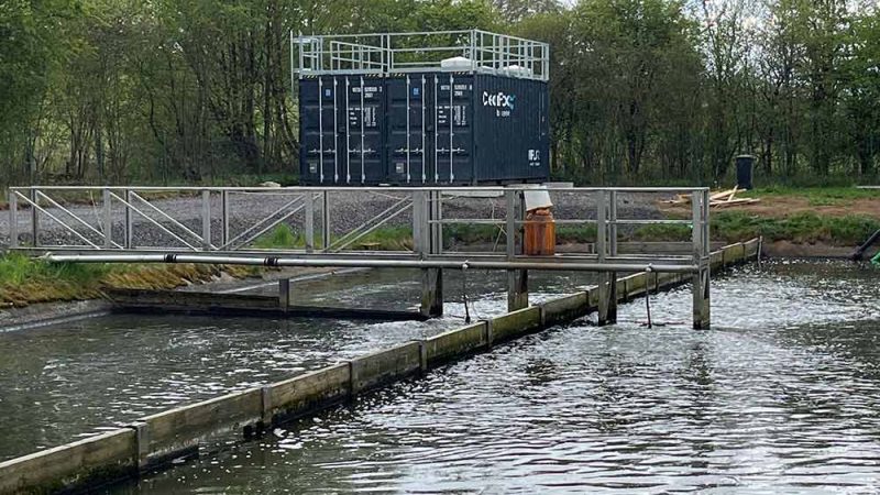 Clearfox containerized sewage pond upgrade