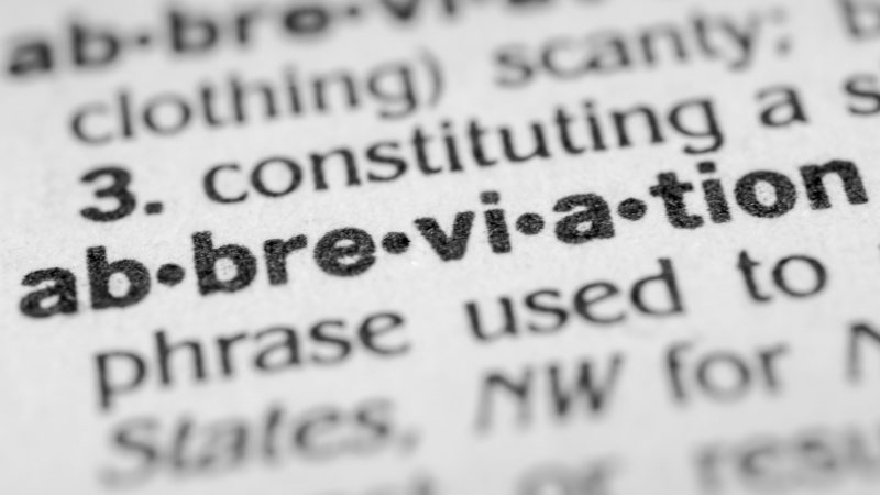 Abkürzungsverzeichnis