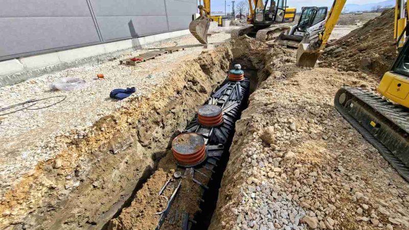 Compact ClearFox® SBR Treatment System During Installation
